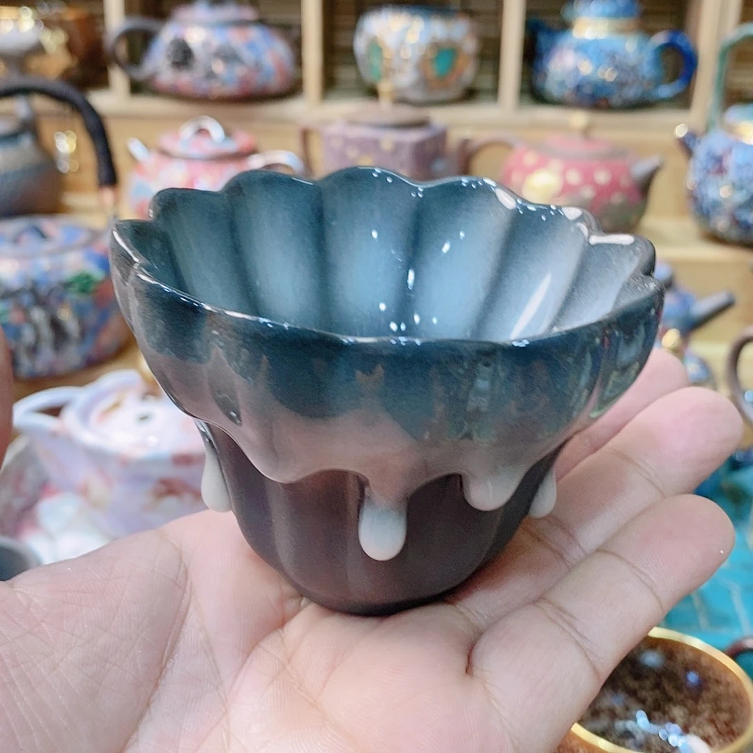 粗陶志野柴烧茶器