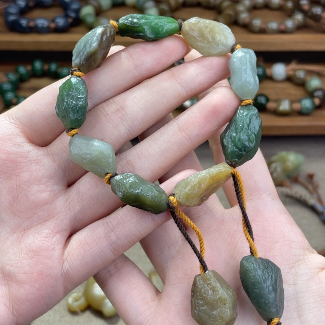 和田玉未镶嵌手链