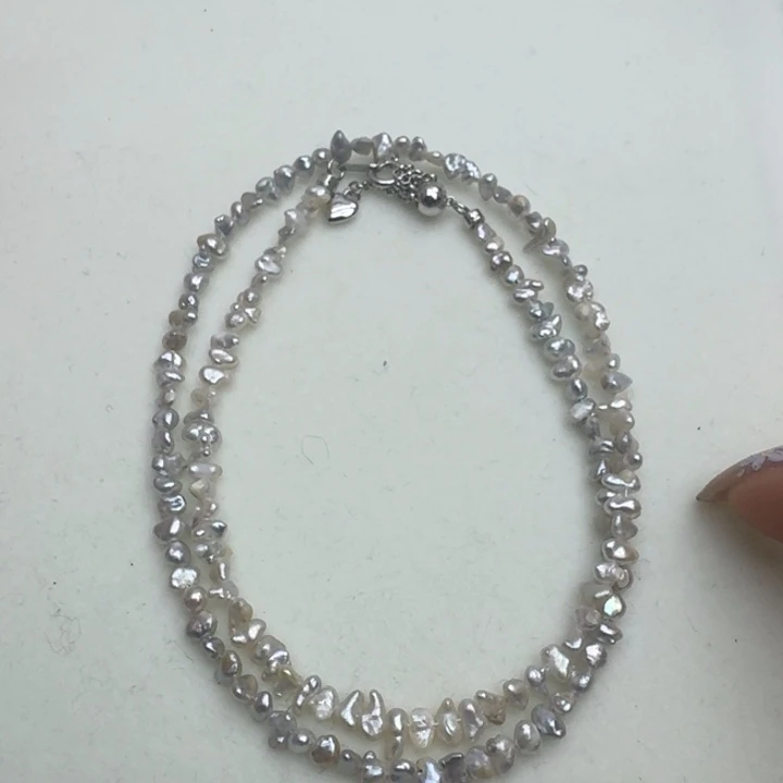 海水珍珠银S925镶嵌颈饰