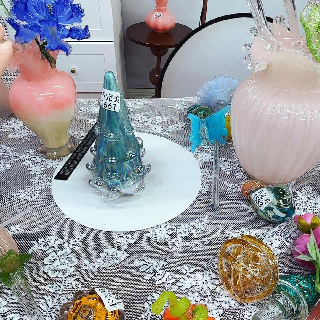 1661不完美琉璃花瓶花器艺术品