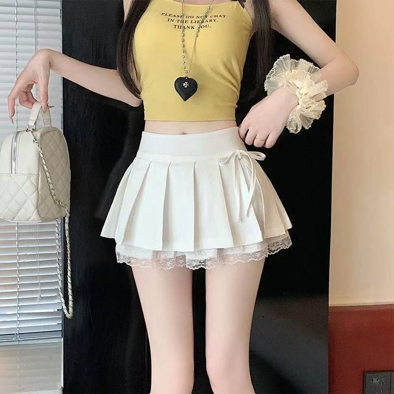 夏季辣妹T 宽松T 休闲裤六分裤子 百褶裙-孤品【直播间过款号为主】