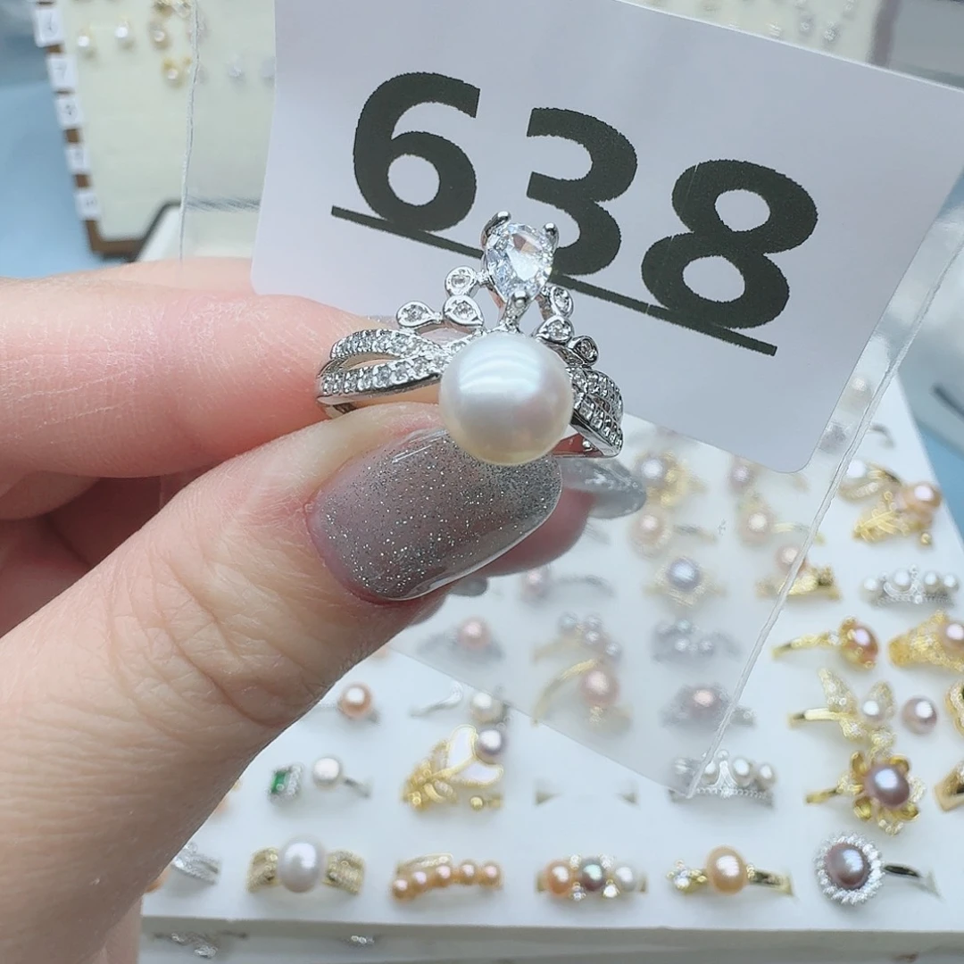 淡水珍珠珠宝奇石合金638