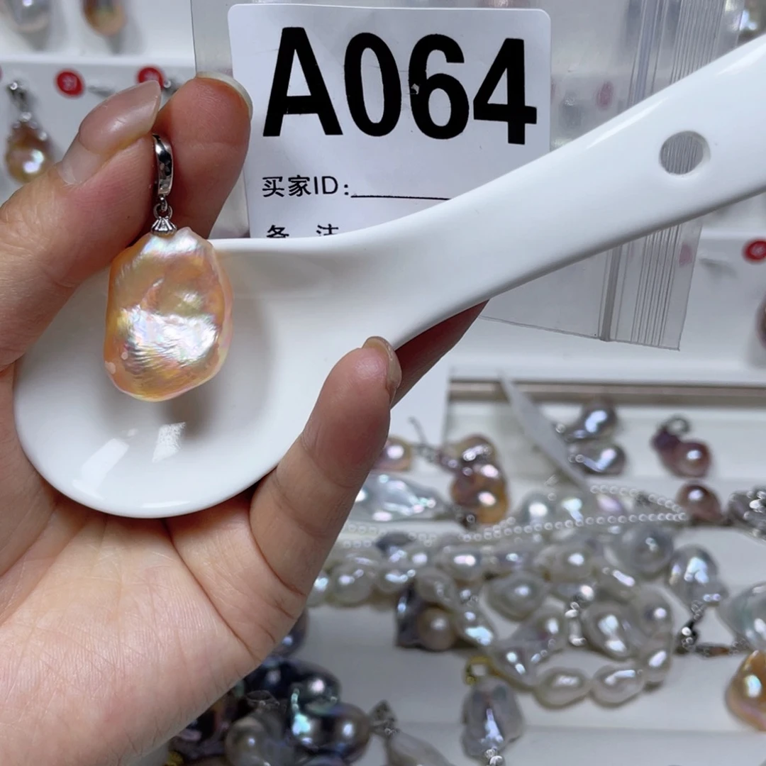 淡水珍珠巴洛克银S925镶嵌