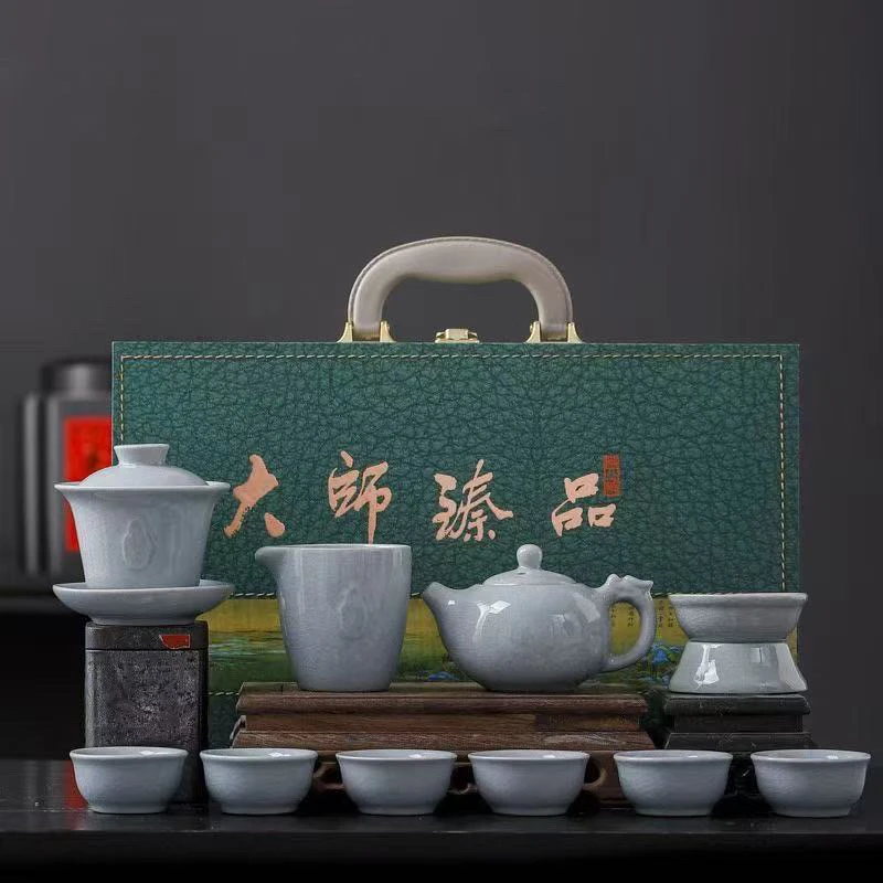 A 68哥窑冰裂纹高档礼品礼盒装