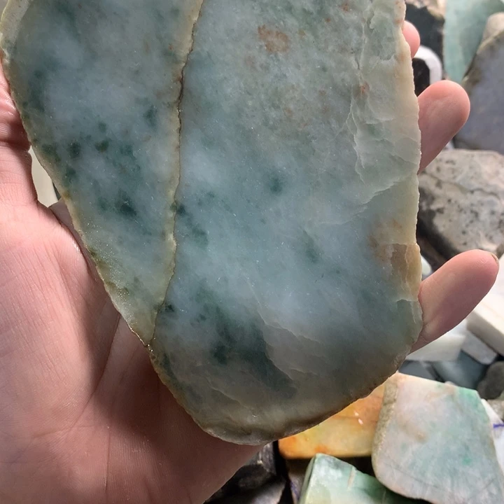 裸石翡翠16号取珠子飘花