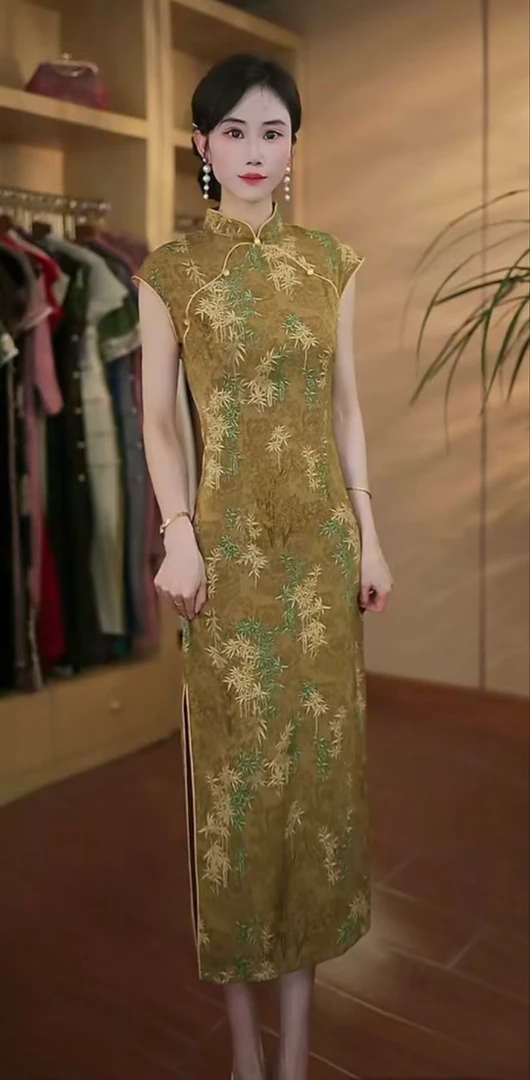 念奴娇文艺国风复古气质优雅日常显瘦旗袍