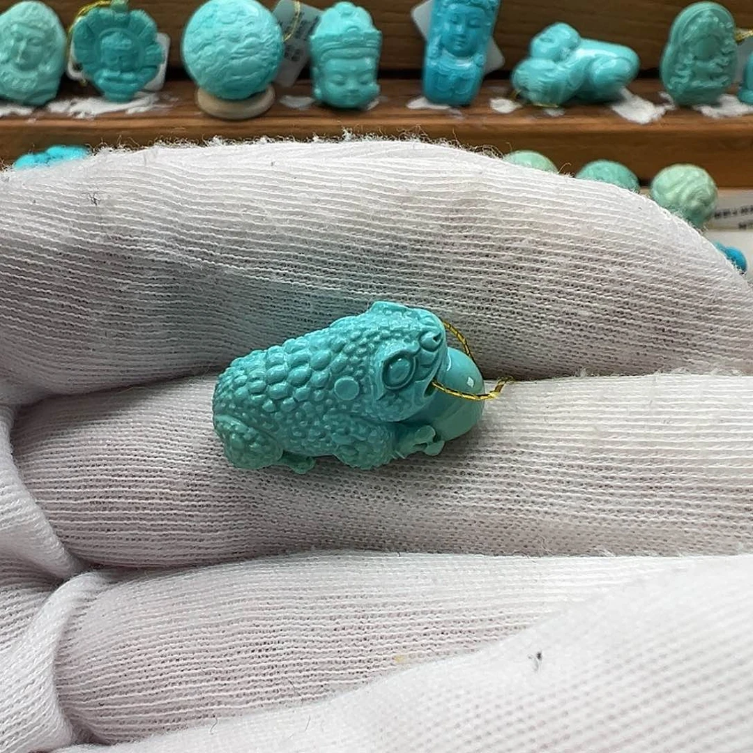 绿松石金蟾 未镶嵌