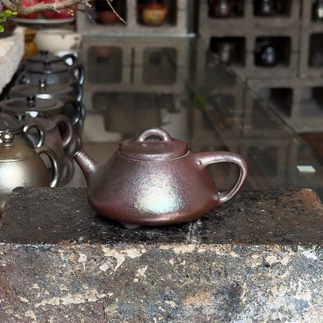 建水紫陶紫泥柴烧茶具