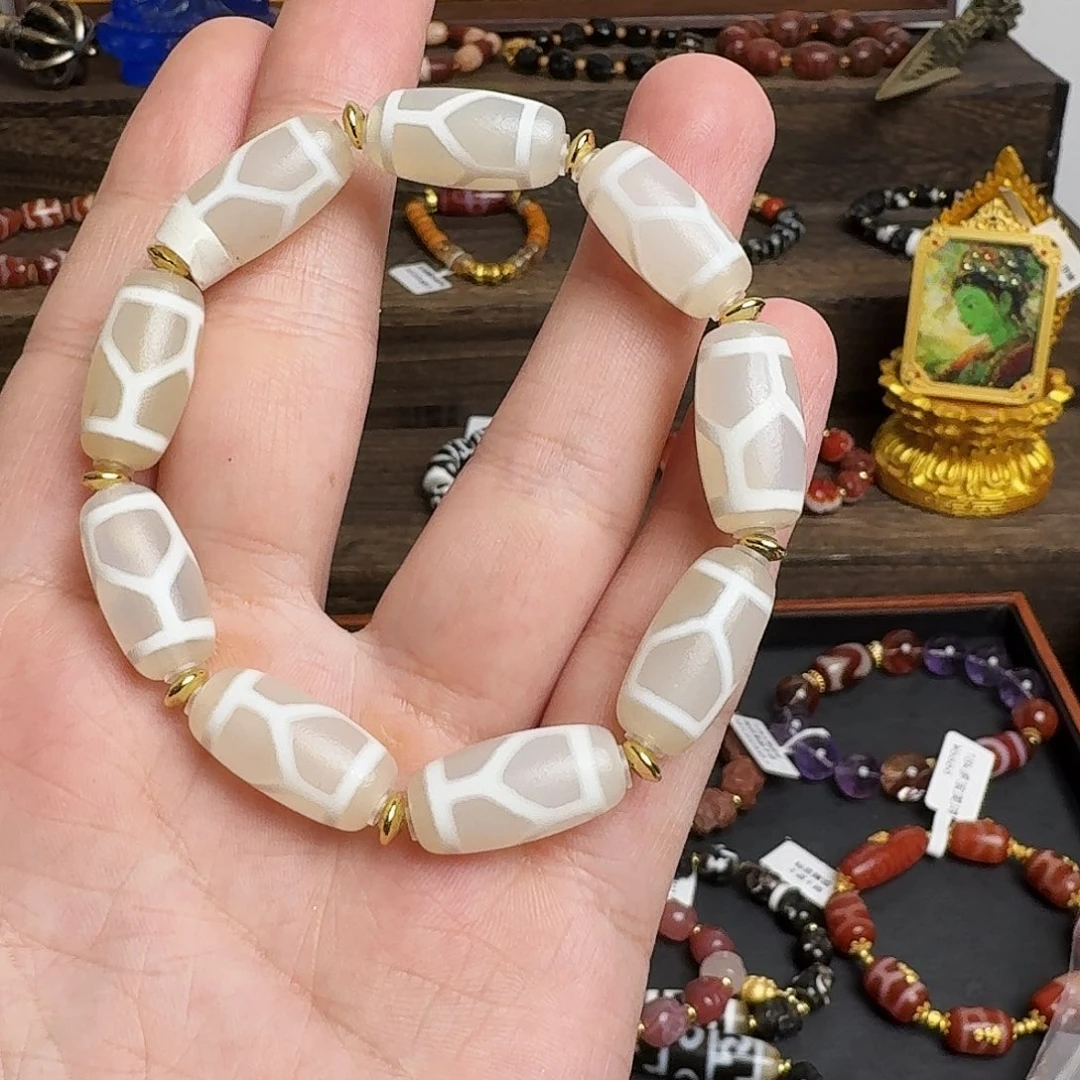 玛瑙/玉髓合金手链0925-4