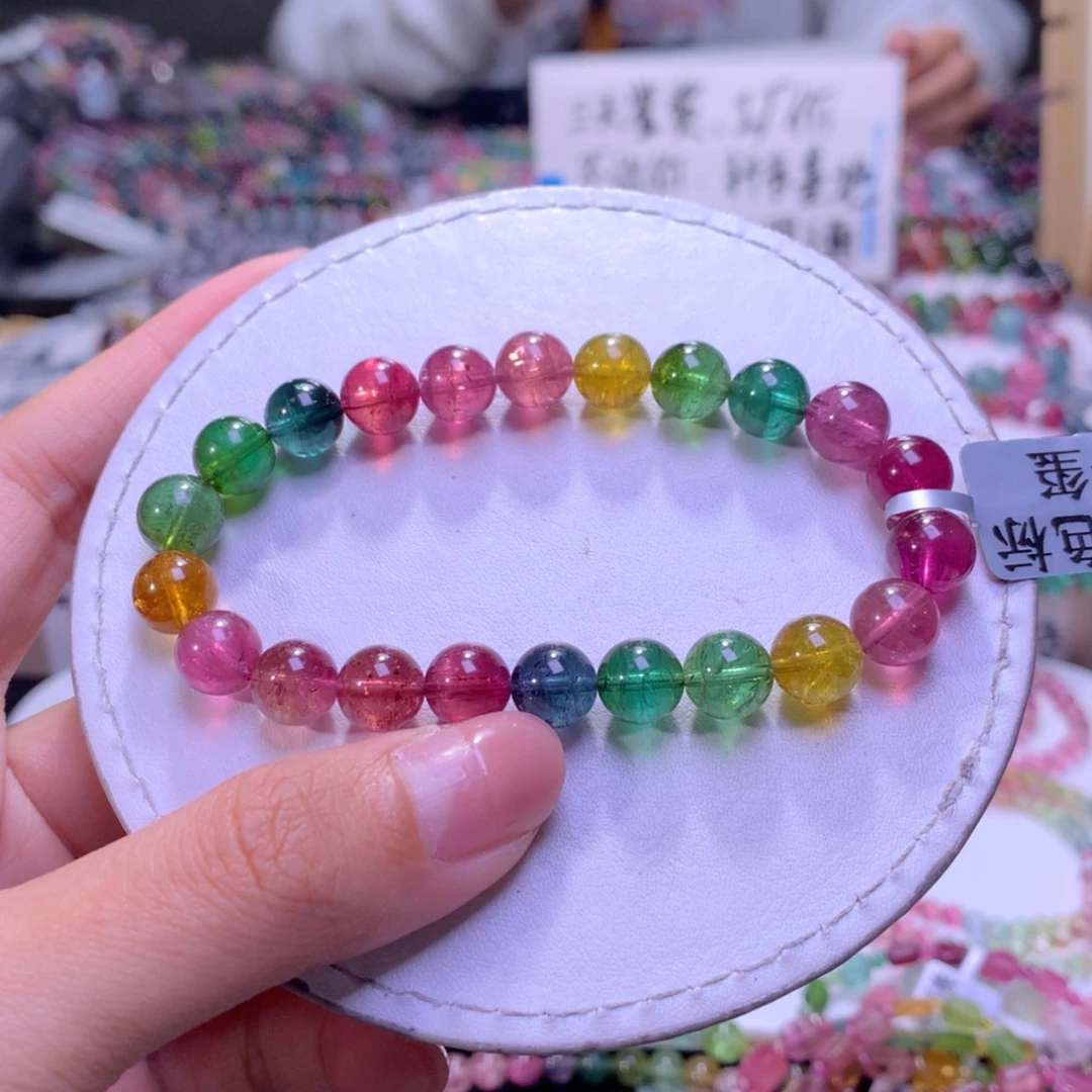 【闪购商品】未镶嵌手链碧玺8.7mm左右