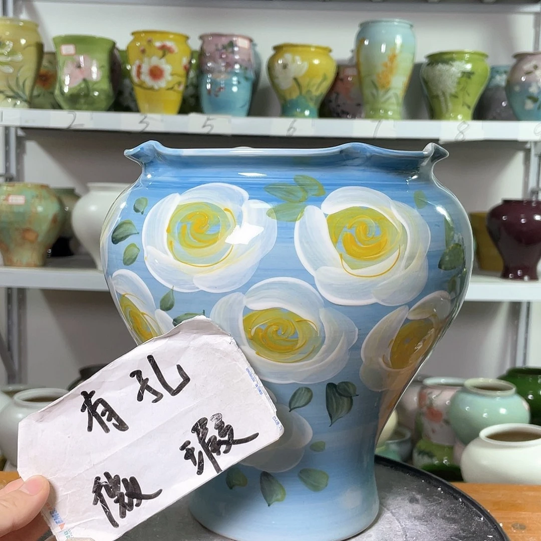 景德镇陶瓷花盆花器暇256