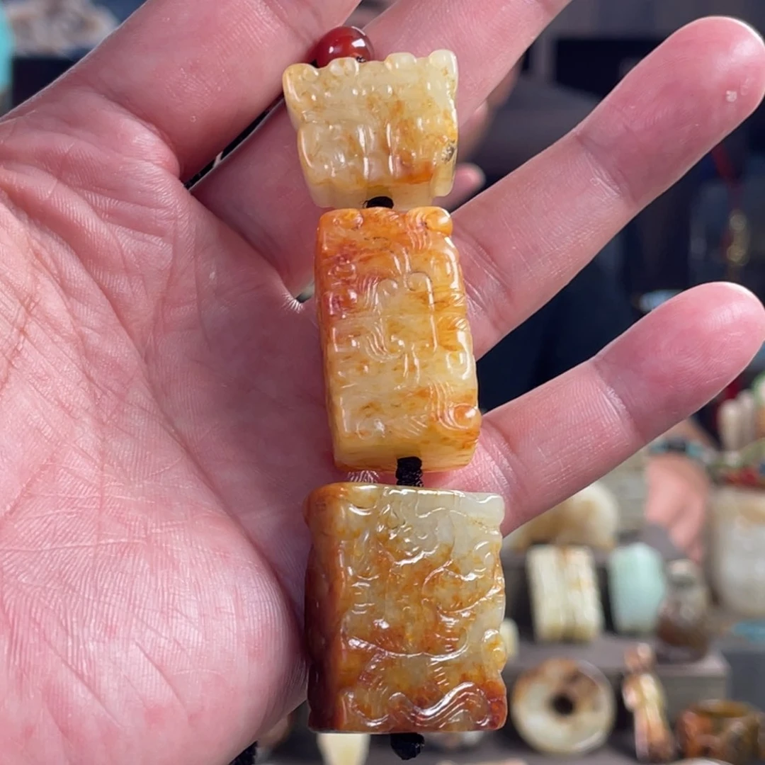 和田玉未镶嵌挂件初*壹