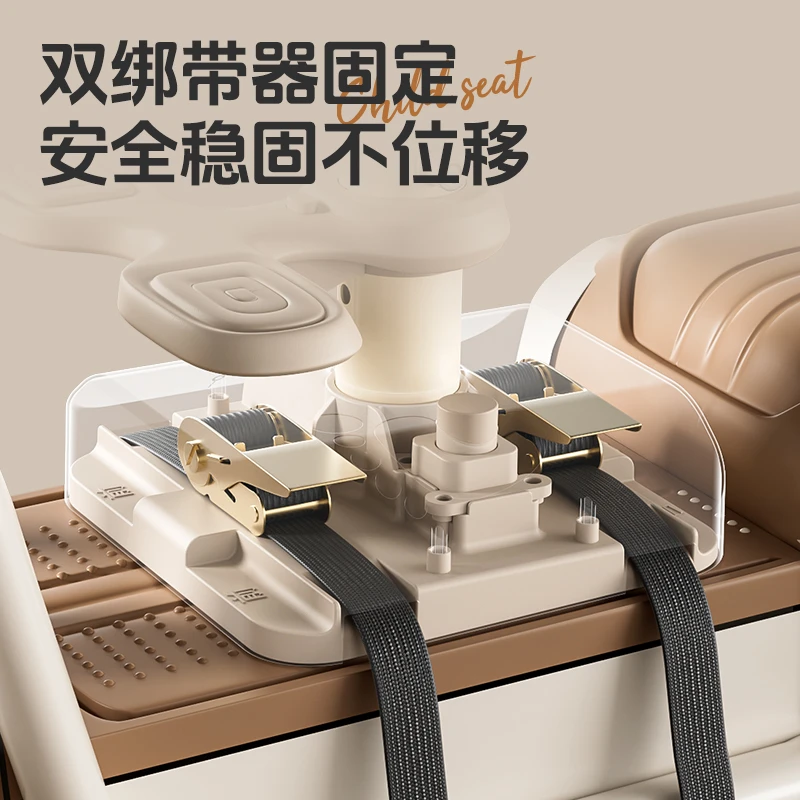 电动车儿童座椅前置踏板电瓶宝宝婴儿可坐可躺三轮车坐椅凳子