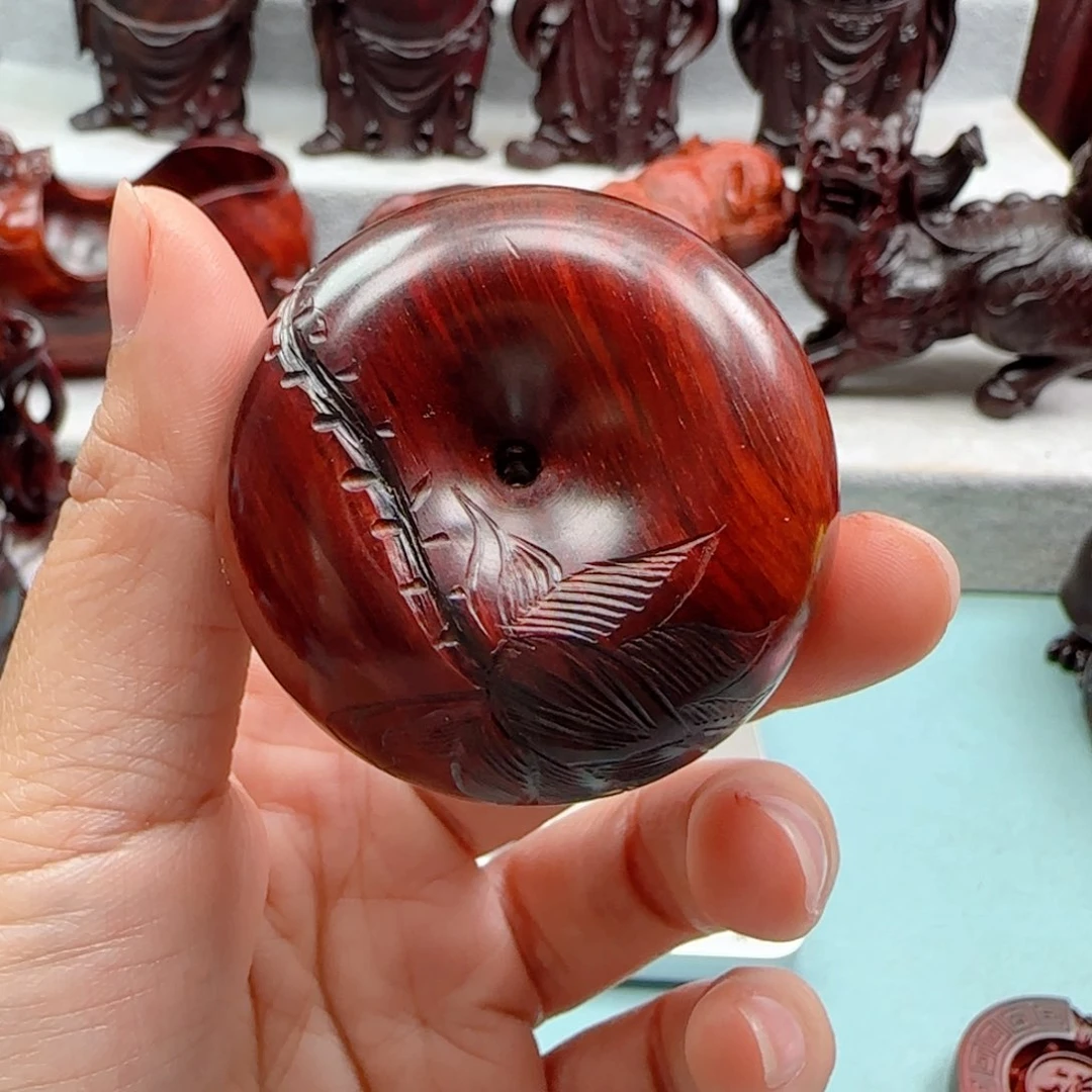 小叶紫檀把件用****6平安扣