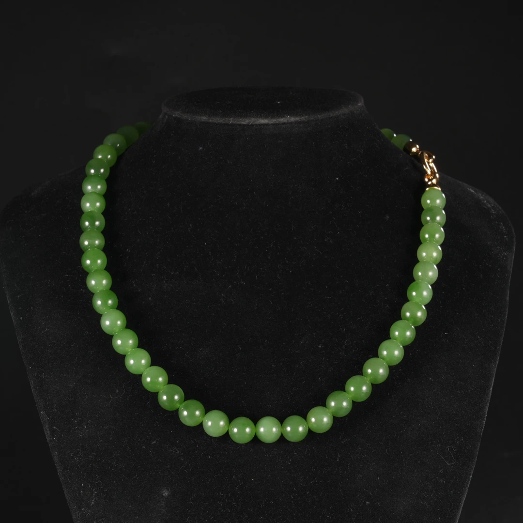 lot14和田碧玉项链/保利拍卖