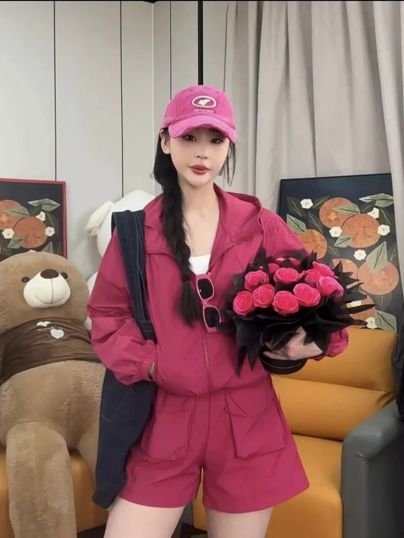 娇1号韩版防晒休闲时尚运动女套装