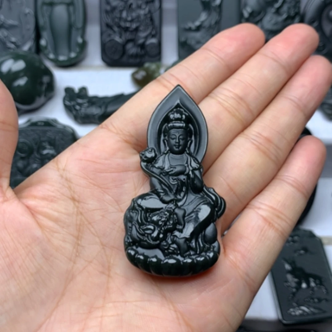【闪购商品】颈饰未镶嵌和田玉林*双面雕刻