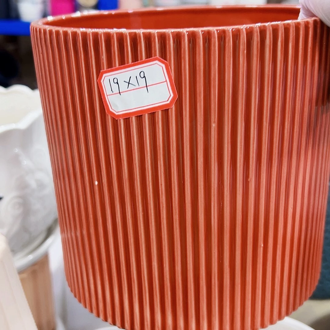 有孔外贸尾单陶瓷花盆凑单10米包邮