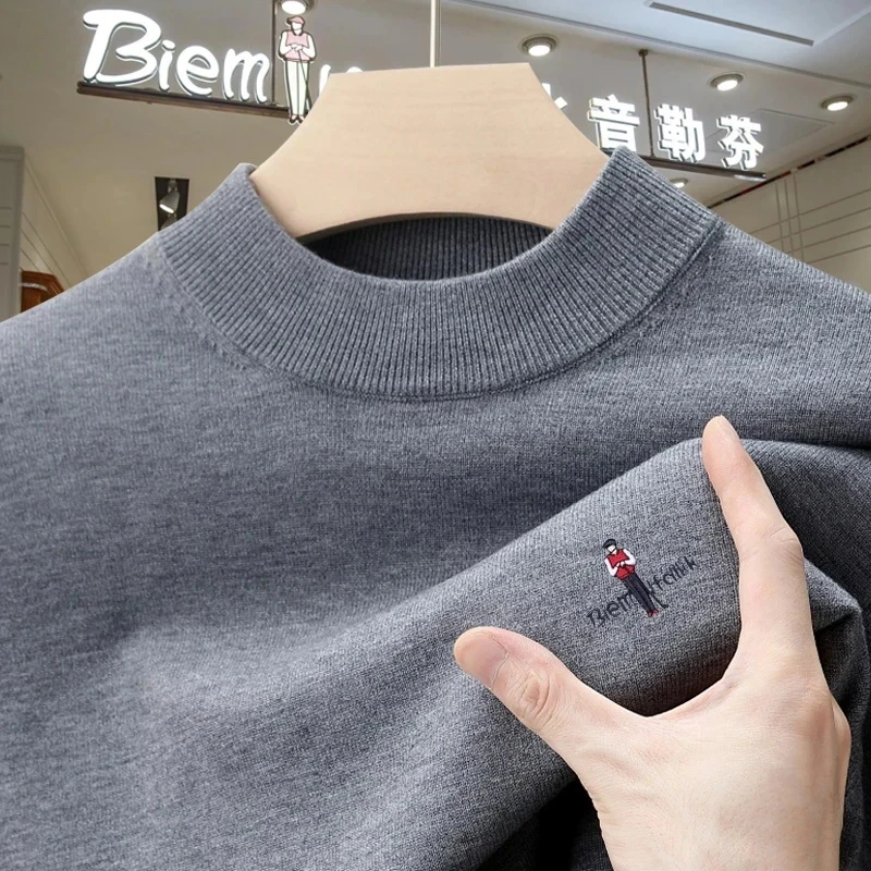 港口正品【限购2单·100%山羊绒】休闲商务秋冬季男士精仿针织羊绒针