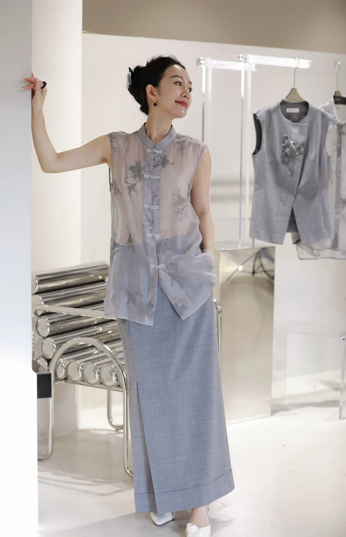 2025SS JADE鸢尾花马甲