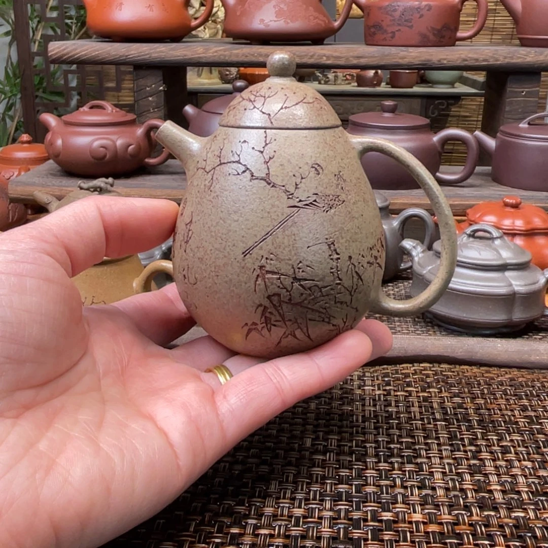 茶壶紫砂宜兴原矿紫砂手工制150