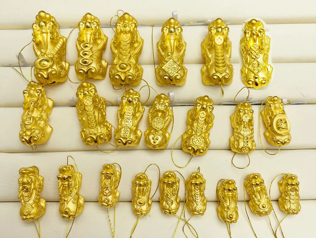 姐妹黄金 足金999貔貅足金挂件吊坠（多选项）多样性发货拍一发一