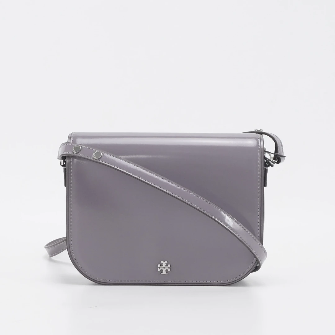 99新 TORY BURCH/汤丽柏琦 马鞍单肩斜挎包【白菜】BGK402100004
