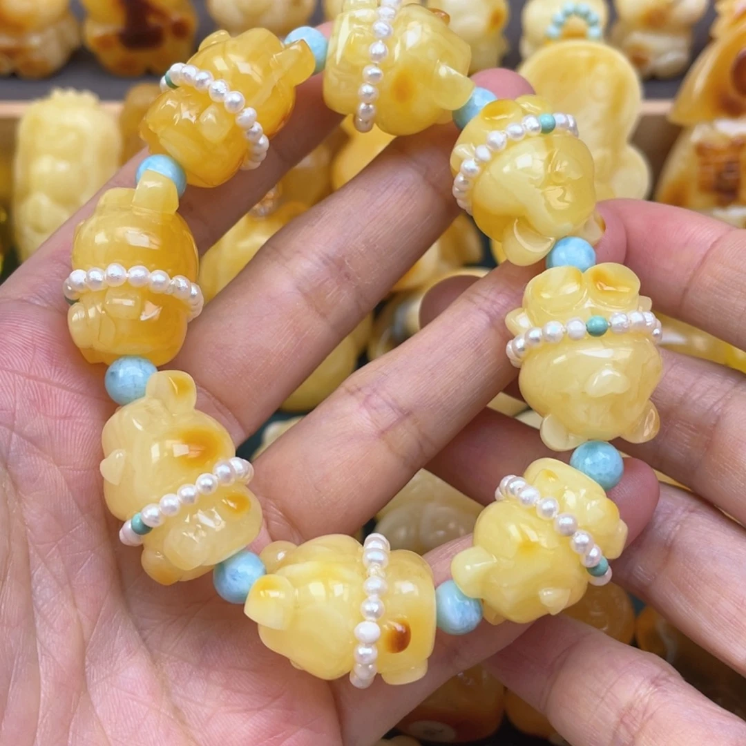 未镶嵌琥珀裸石蜜蜡