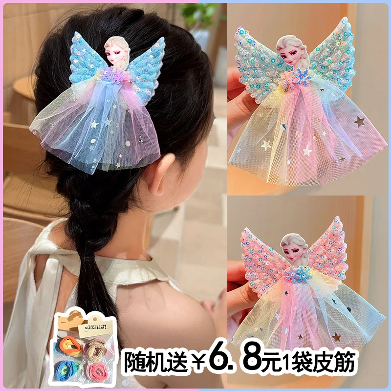 卡通风2025年春季女公主风发饰发夹小女孩公主宝宝