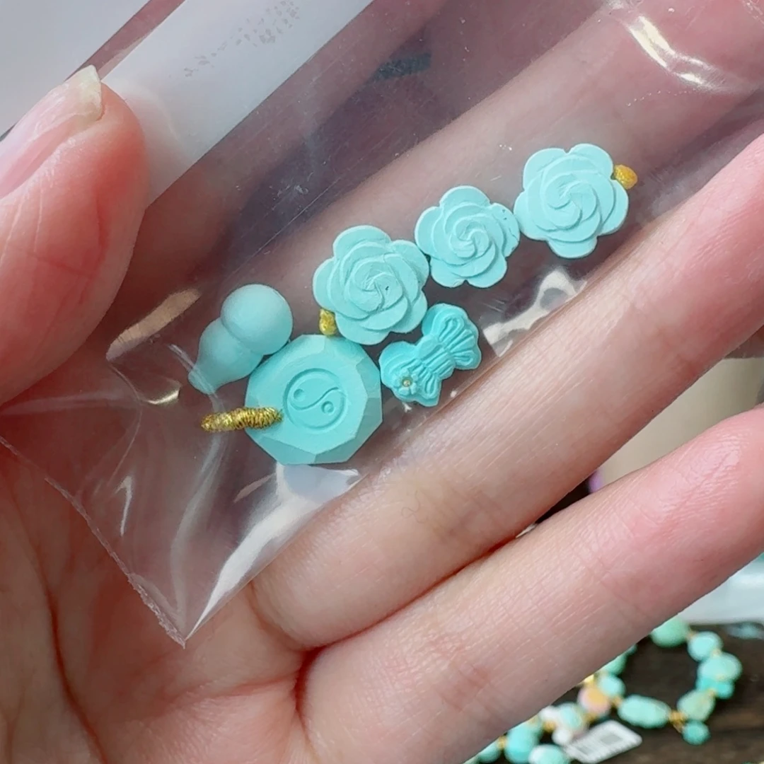 未镶嵌绿松石珠宝奇石