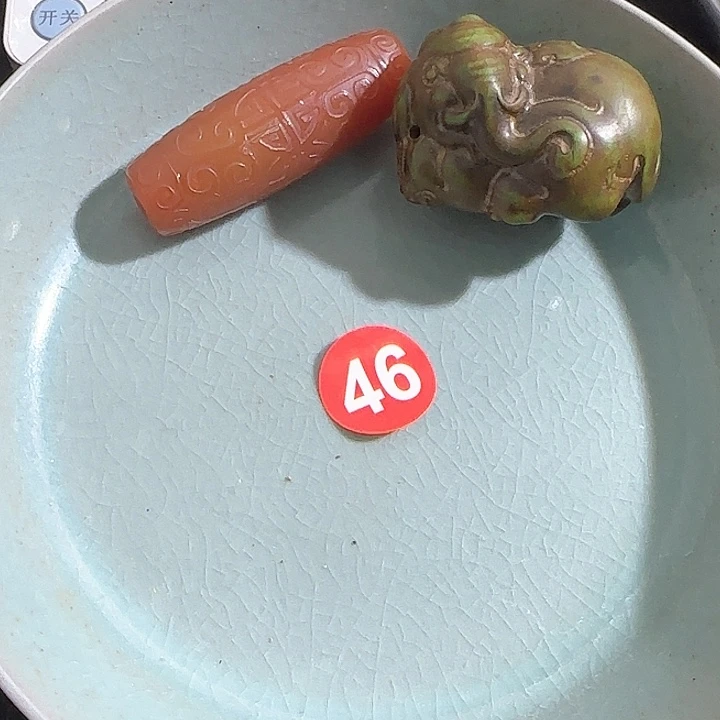 瓷片摆件恭喜发财工艺结缘1