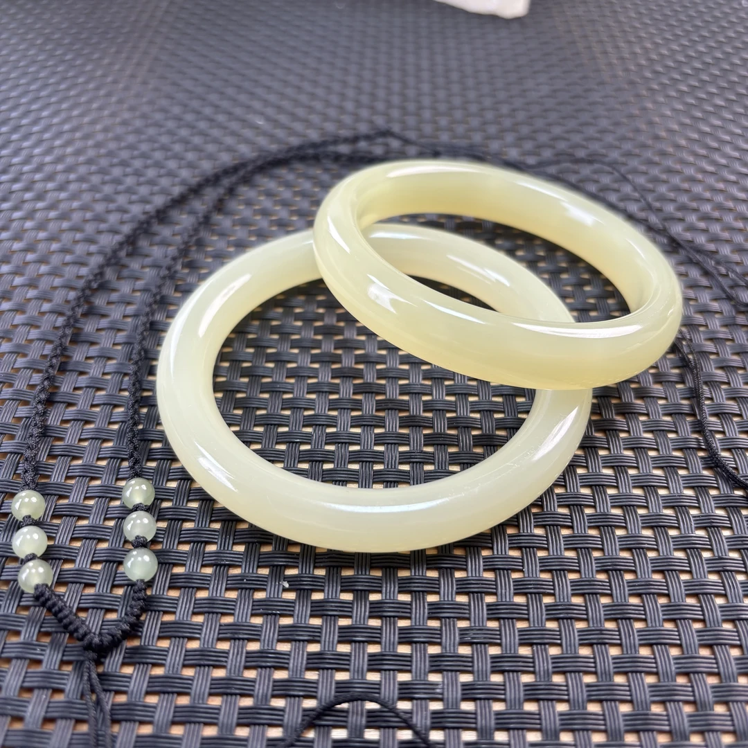 【涵涵新人见面礼】纯天然新疆若羌黄口正圈圆条 带手工编织绳