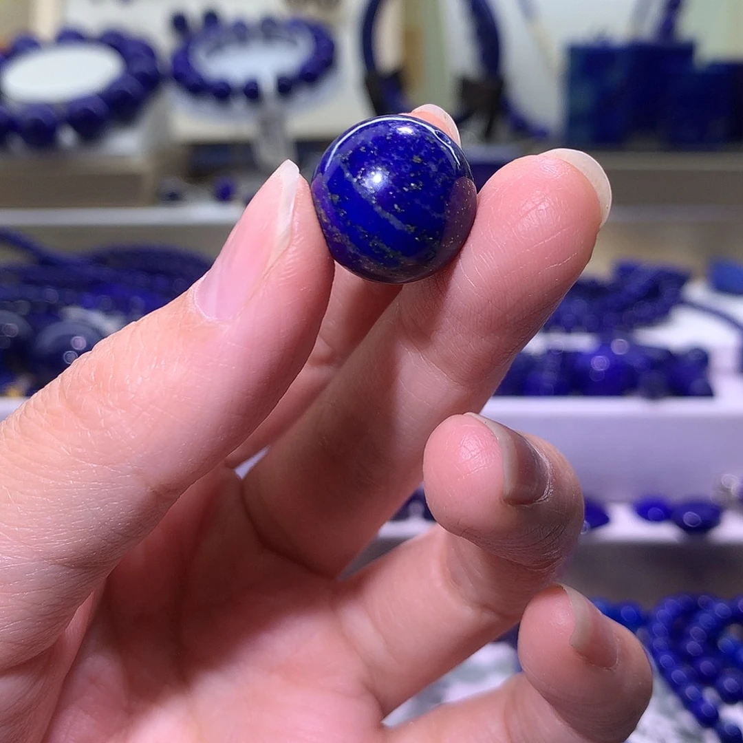 彤***青金石未镶嵌天然原矿单珠15.8m