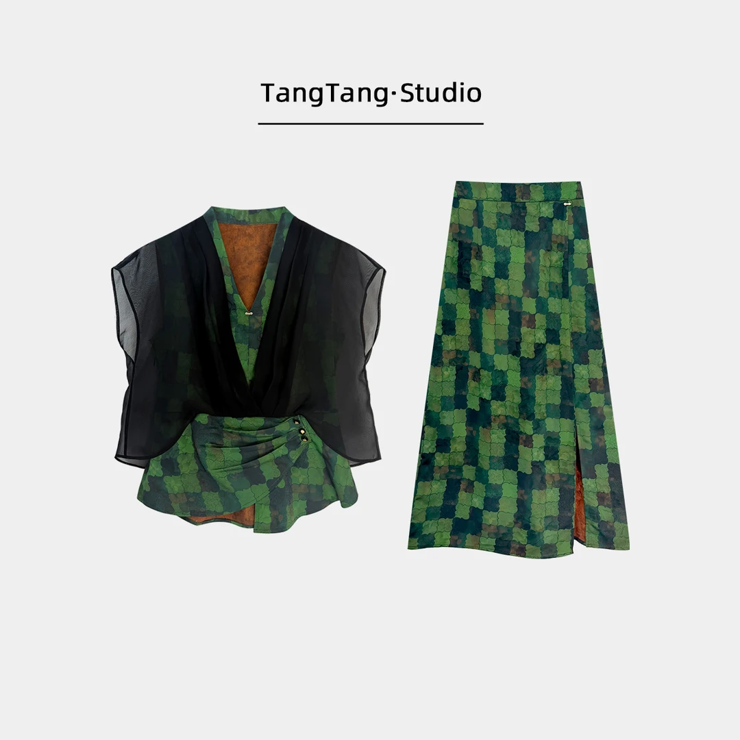 【TangTang·Studio】绿野仙踪套装百搭气质时尚女装套装-126633