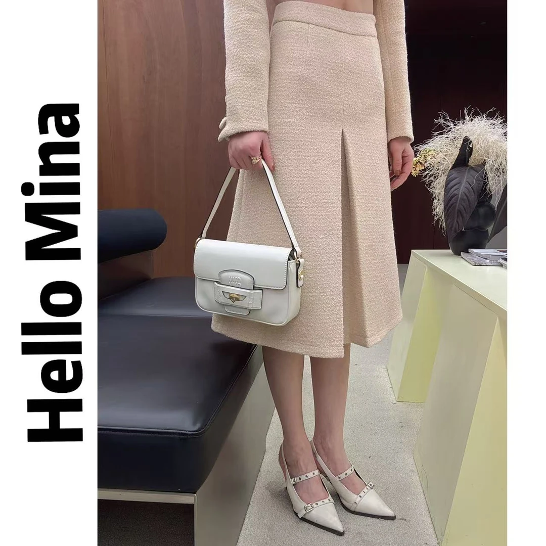 1420前开叉设计款半身裙