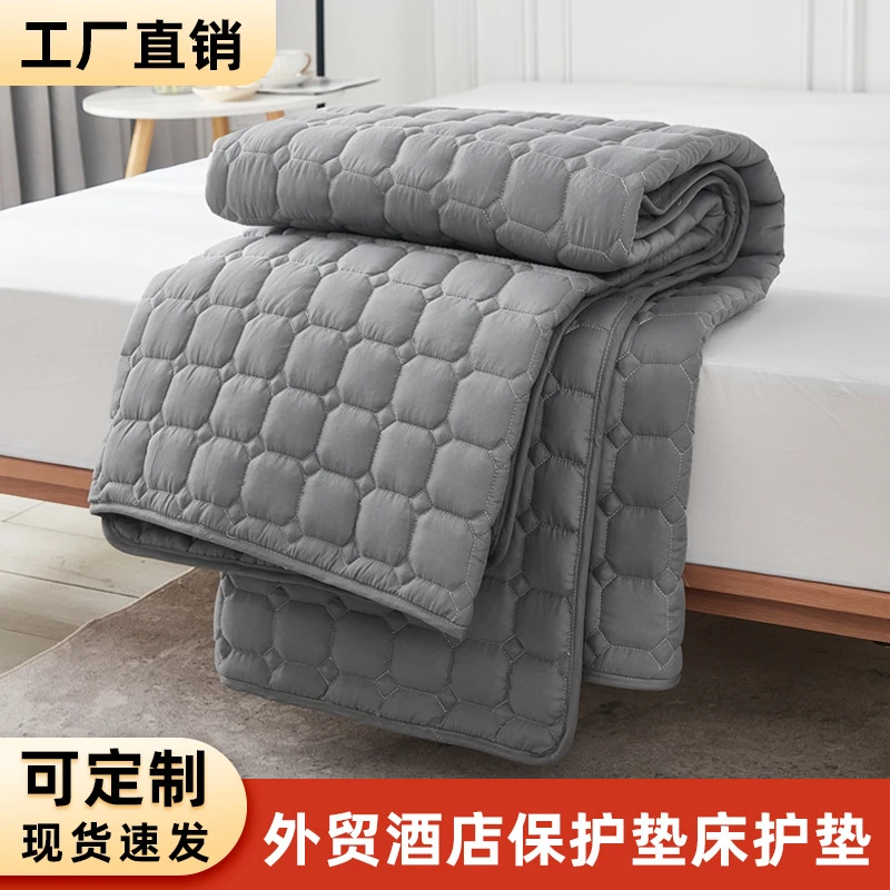 现货酒店隔脏床护垫酒店布草透气防滑薄软垫民宿床上用品宾馆保护