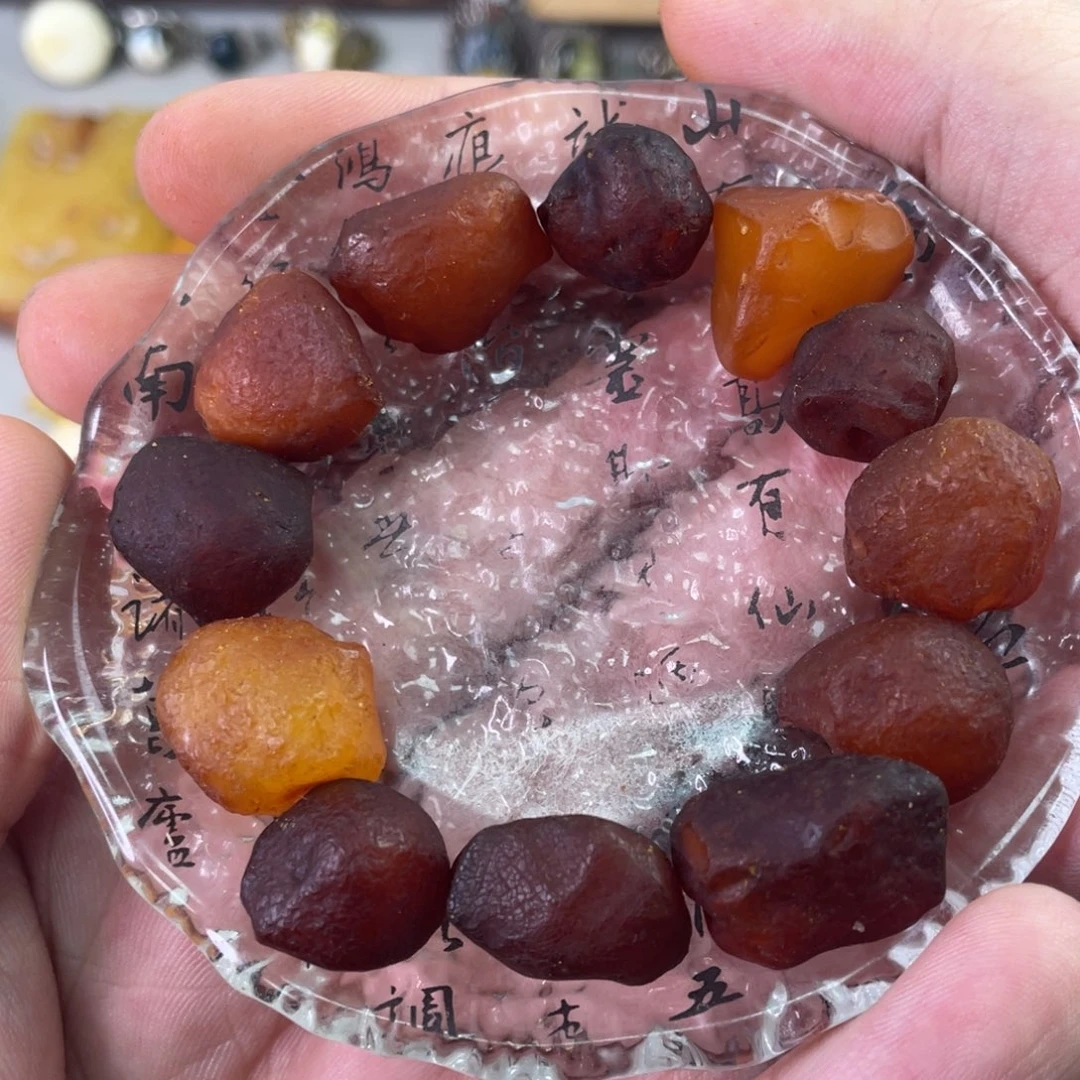 定制琥珀天然琥珀原皮手串