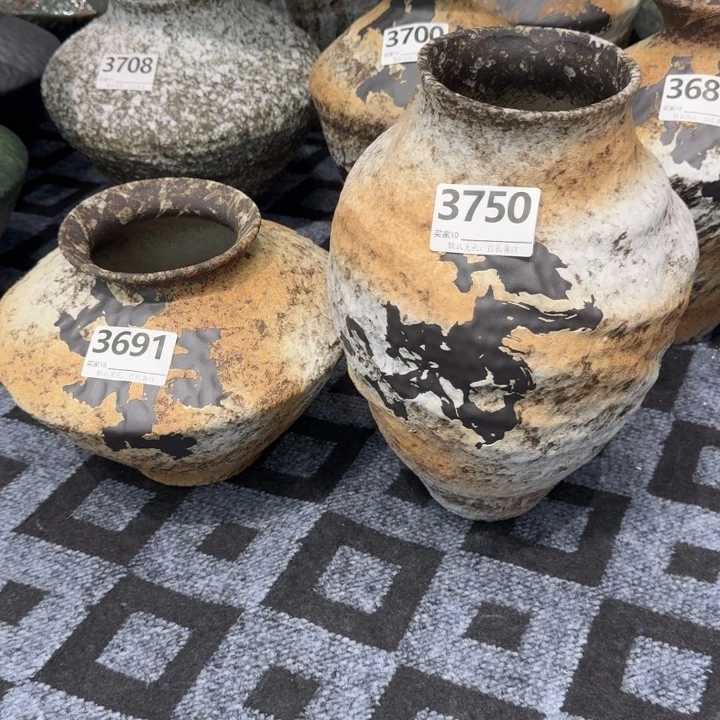 依***心瓷片景德镇高温花器编码3750、3691默认无孔