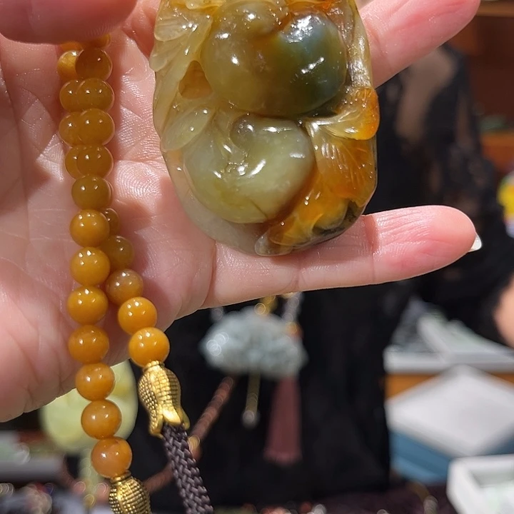 未镶嵌岫玉毛衣链