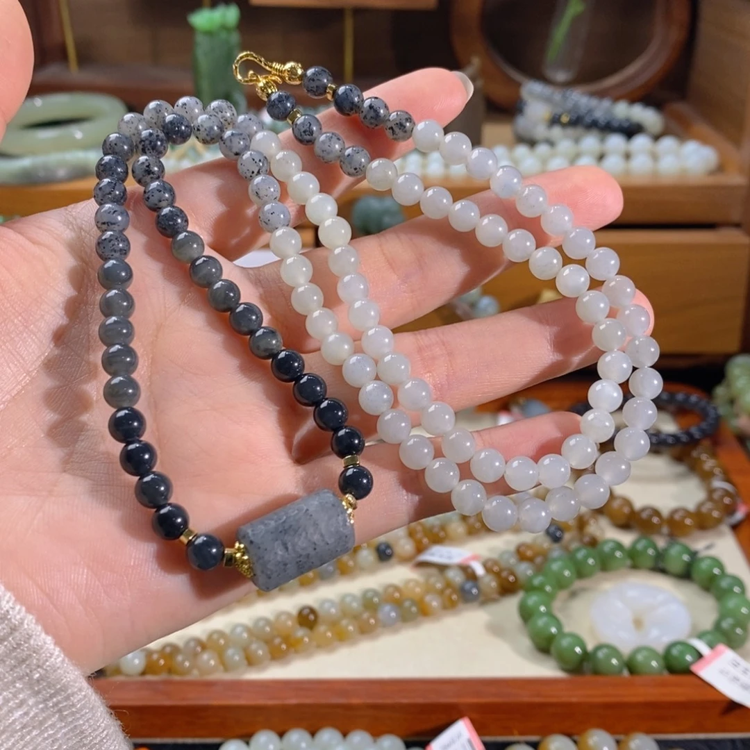 和田玉未镶嵌手链