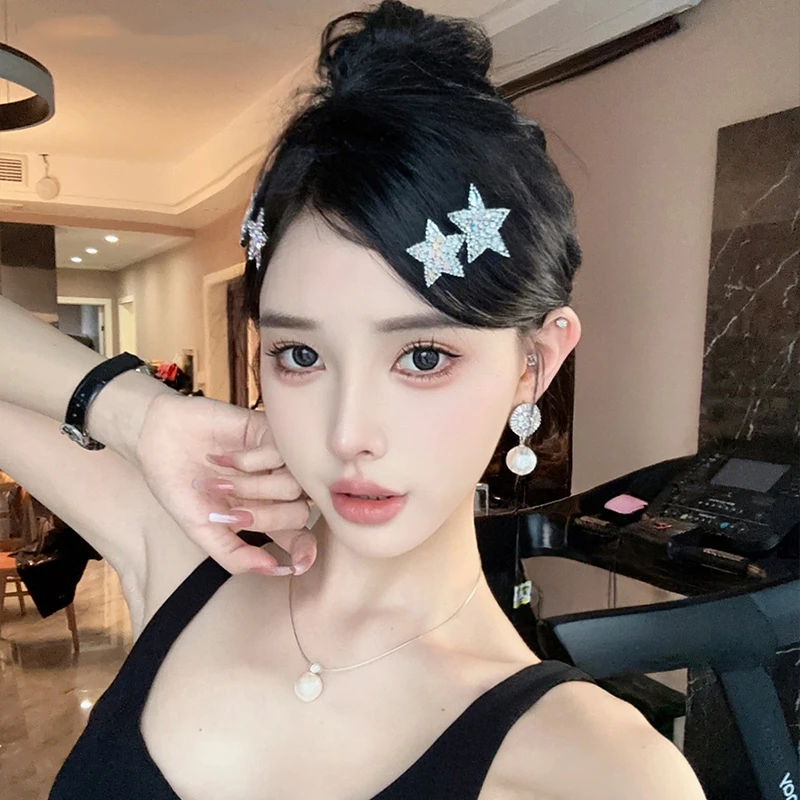 星星发夹女高级感刘海侧边夹发卡气质后脑勺碎发bb夹头饰