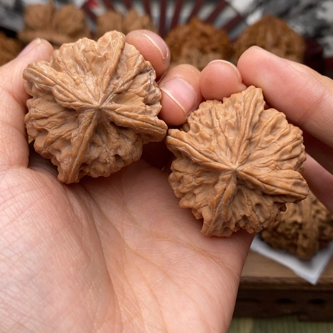 文玩核桃把件369号42玉玺四棱全