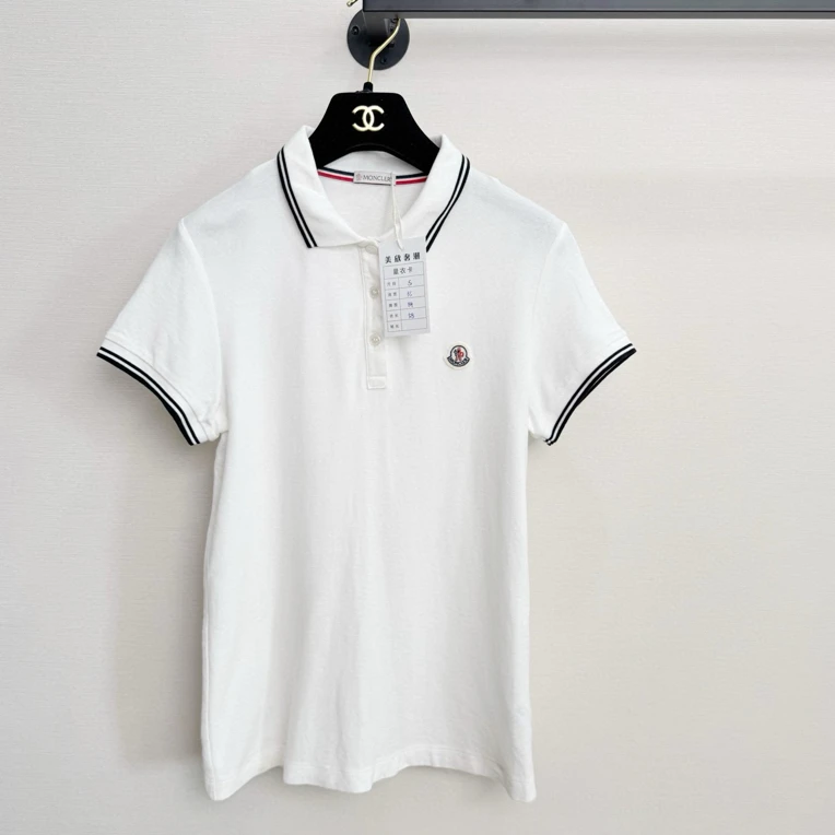 99新 MONCLER Moncler 蒙口Polo短袖 S码 修身款 胸围84 衣长58
