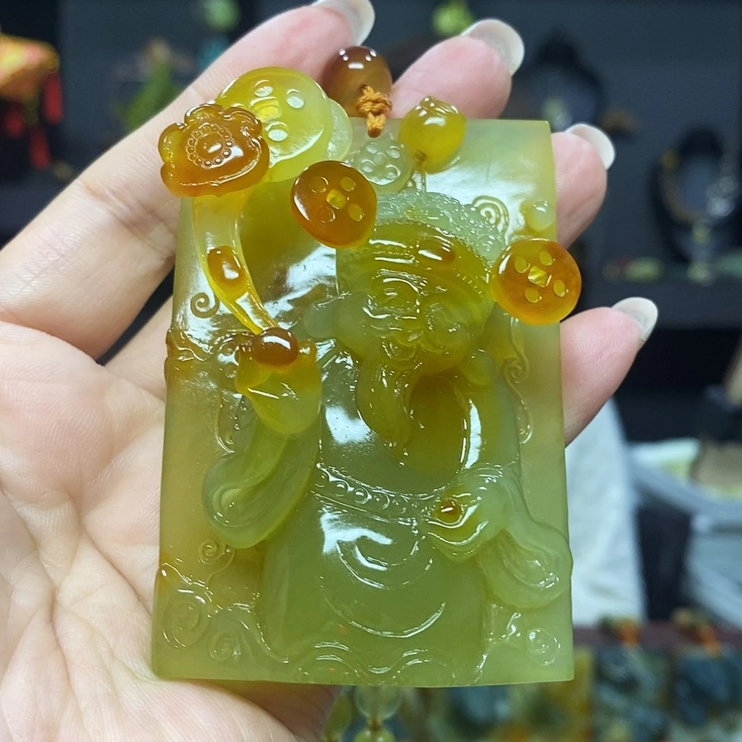 未镶嵌岫玉挂件吊坠