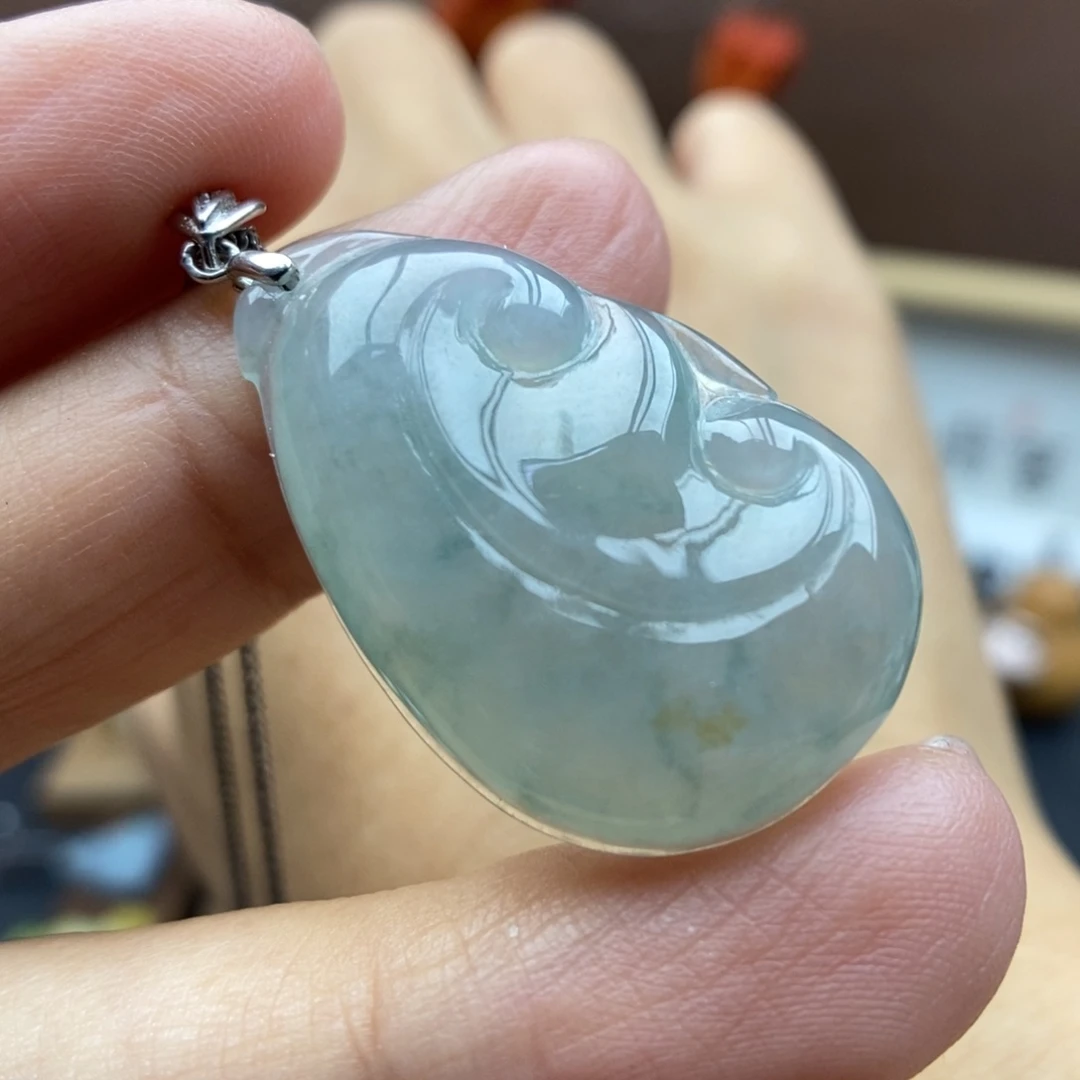 【闪购商品】颈饰银S925镶嵌翡翠79