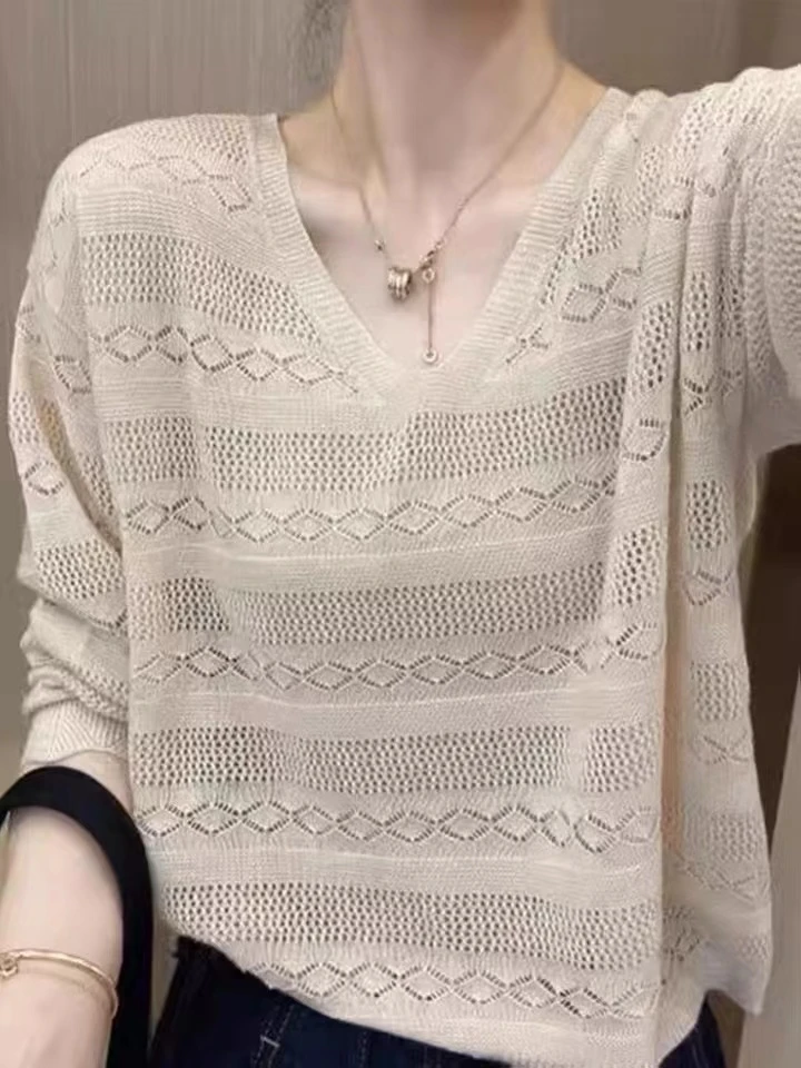 【YM高货】NN1110-2025年春季新款时尚重工长袖针织百搭减龄慵懒