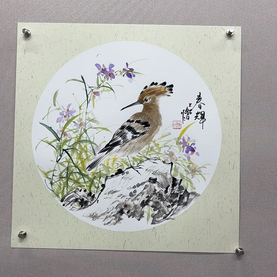 国画艺术家真人手绘