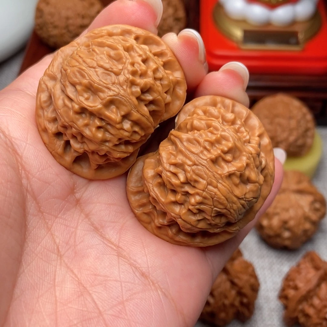 把件文玩核桃肉球宫灯42全品