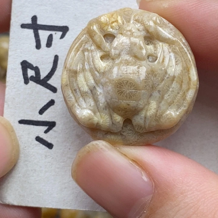 硅化珊瑚（珊瑚玉）未镶嵌颈饰