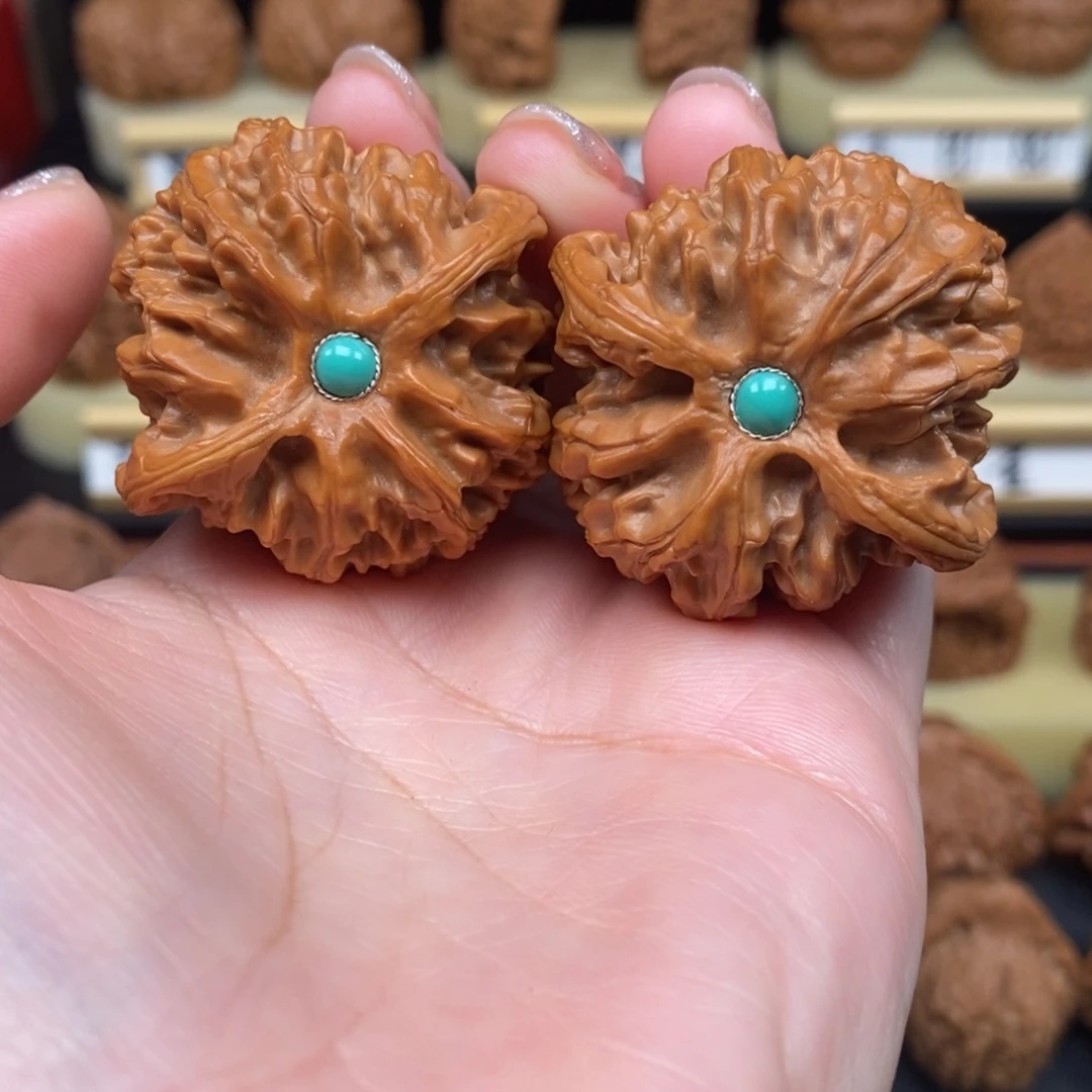 吊坠文玩核桃苹果园43